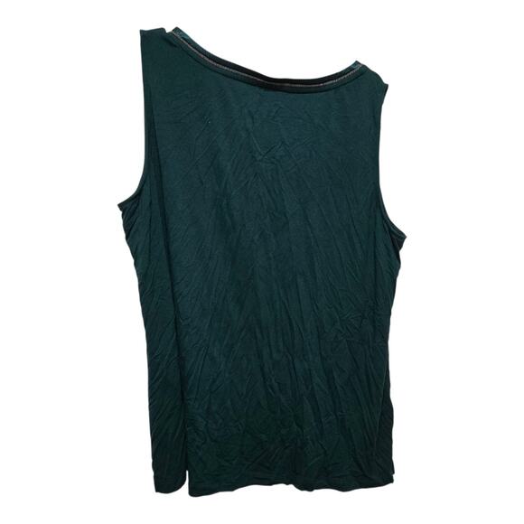 Chico’s Travelers V-Neck Sleeveless Top Metallic Trim Size XL - Picture 2 of 8